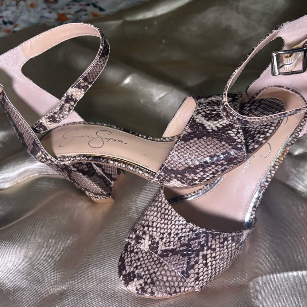 Snakeskin Patterned Women's Sandals